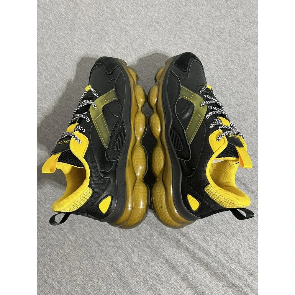 Mazino Shoes Mens Size 8 Black Yellow Eclipse Chunky‎ Dad Sneakers Eclipse-000